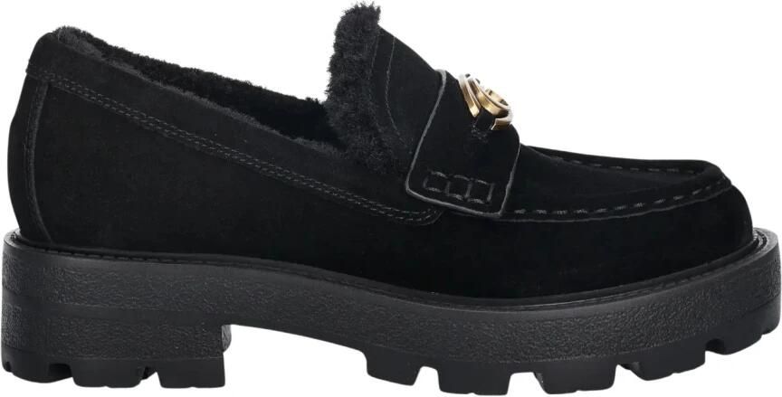 Guess Loafers van een mix van leer en textiel model 'YANIKAY'
