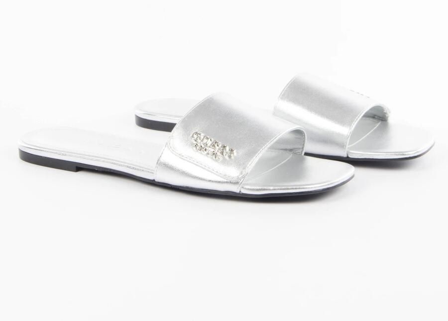 Guess Zilveren Dames Slides Sandalen - Foto 2