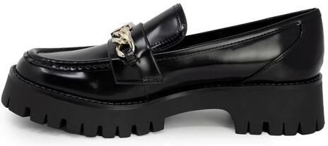 Guess Zwarte Effen Instap Rubberen Schoenen Black Dames - Foto 3