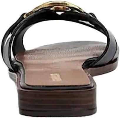 Guess Slippers van leer met labeldetail model 'SYMO' - Foto 3