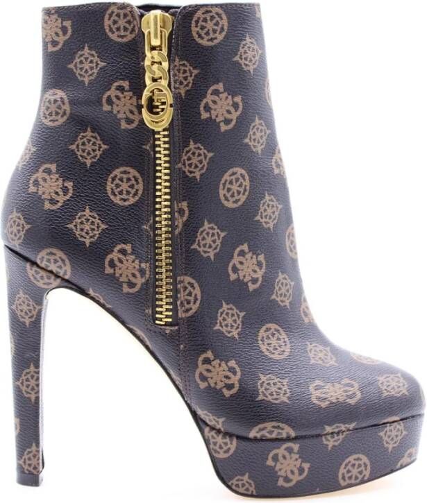 GUESS Dafina3 Enkellaarsjes Enkelboots Dames Cognac - Foto 7