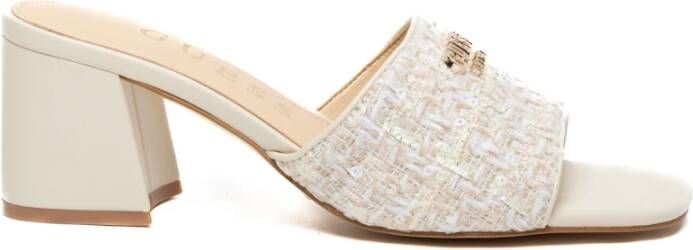 Guess Heeled Mules Beige Dames