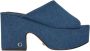 Guess Heeled Mules Blue Dames - Thumbnail 1