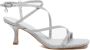 Guess Zilveren Glitter Vierkante Neus Sandalen Gray Dames - Thumbnail 18