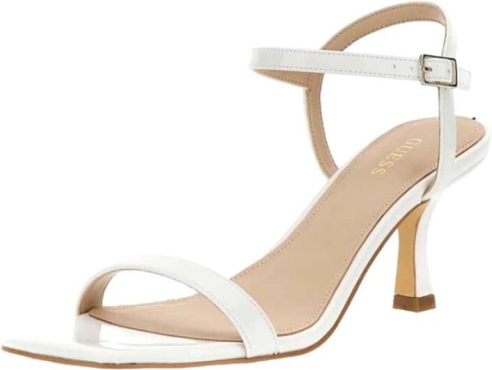 Guess Stijlvolle Witte Hoge Hak Sandalen White Dames - Foto 4