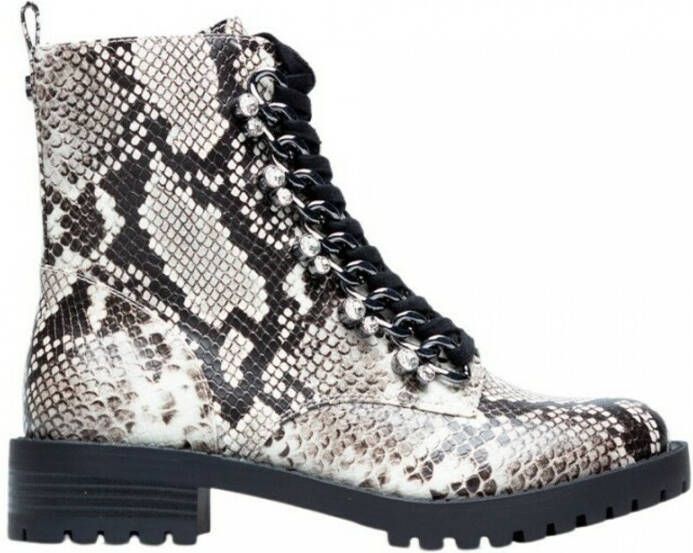 Guess Hinlee python print ankle boot Grijs Dames