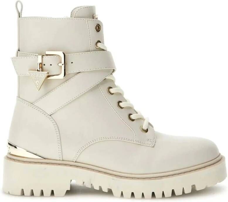 Guess Modieuze Anfibi Laarzen met Gouden Details Beige Dames - Foto 2