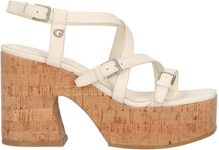 Guess Verhoog je stijl met hoge hak sandalen Beige Dames