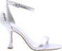 Guess Zilveren Glitter Vierkante Neus Sandalen Gray Dames - Thumbnail 2