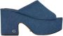 Guess Katoenen hakken pumps voor vrouwen Blue Dames - Thumbnail 2