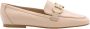Guess Klassieke Leren Mocassin Schoenen Beige Dames - Thumbnail 8