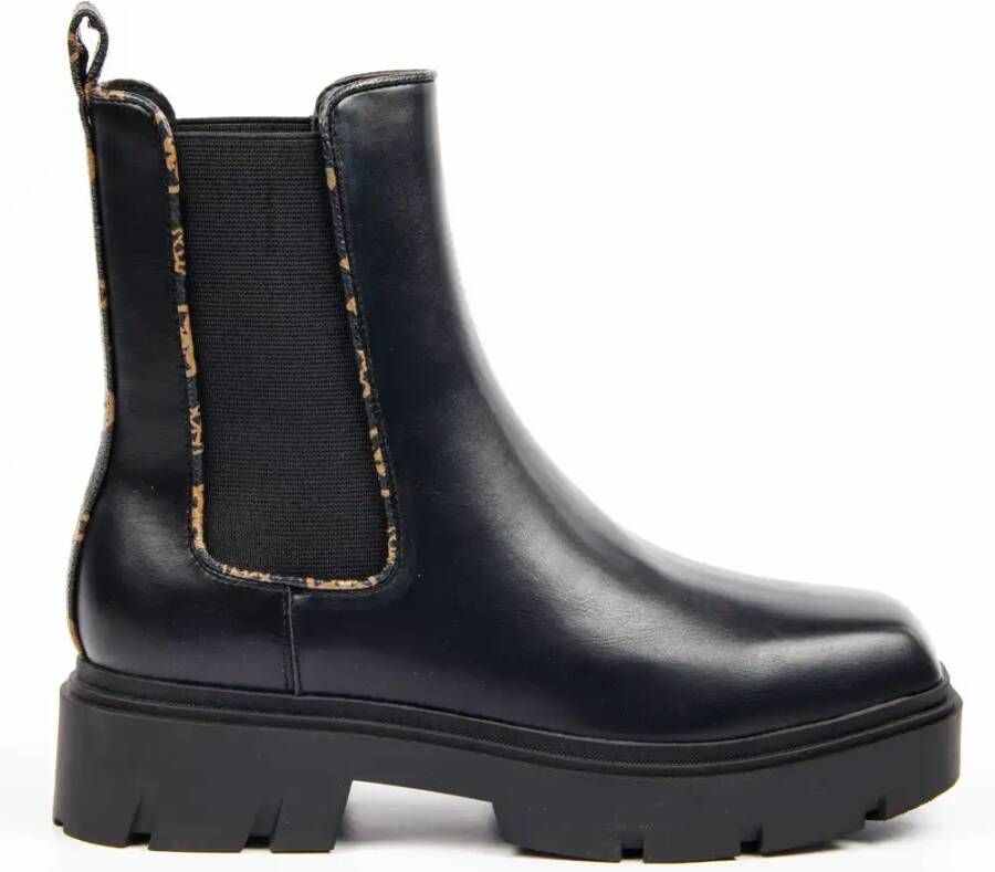 Guess Zwarte Laarzen met Leren en Stoffen Voering Black Dames - Foto 2