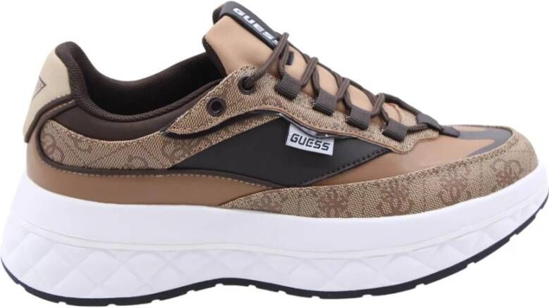 GUESS Dames Sneakers Kyrki Beige brown Bruin