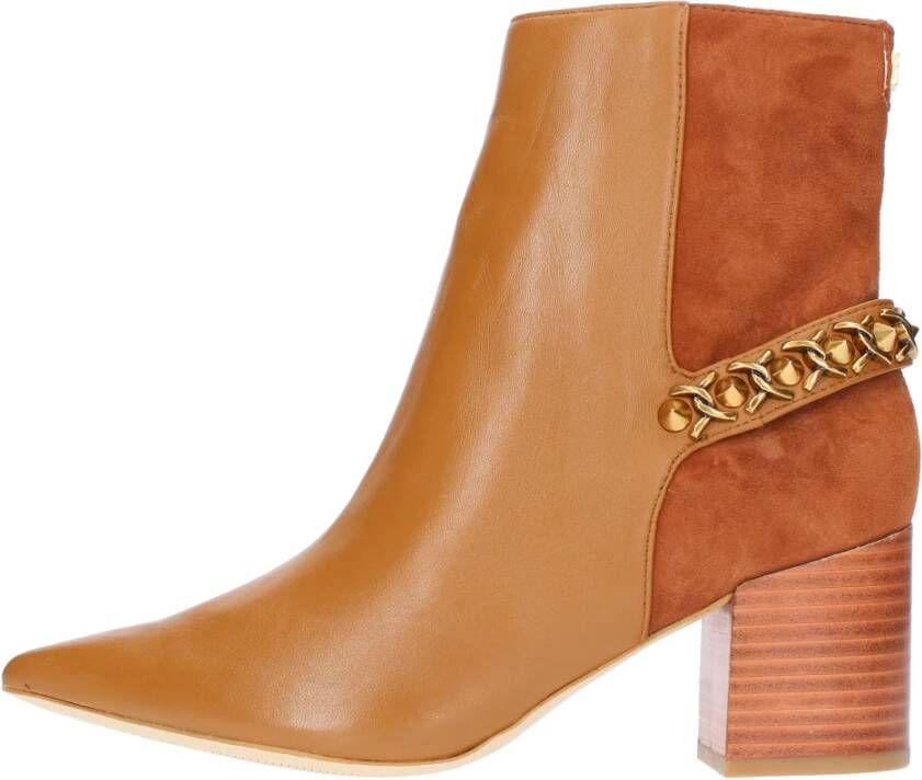 GUESS Dafina3 Enkellaarsjes Enkelboots Dames Cognac - Foto 6