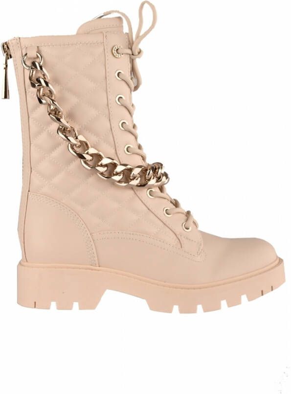 GUESS Damesenkelboots Beige RIPLEI 36 EU Fijne Elegante Veterboots - Foto 4