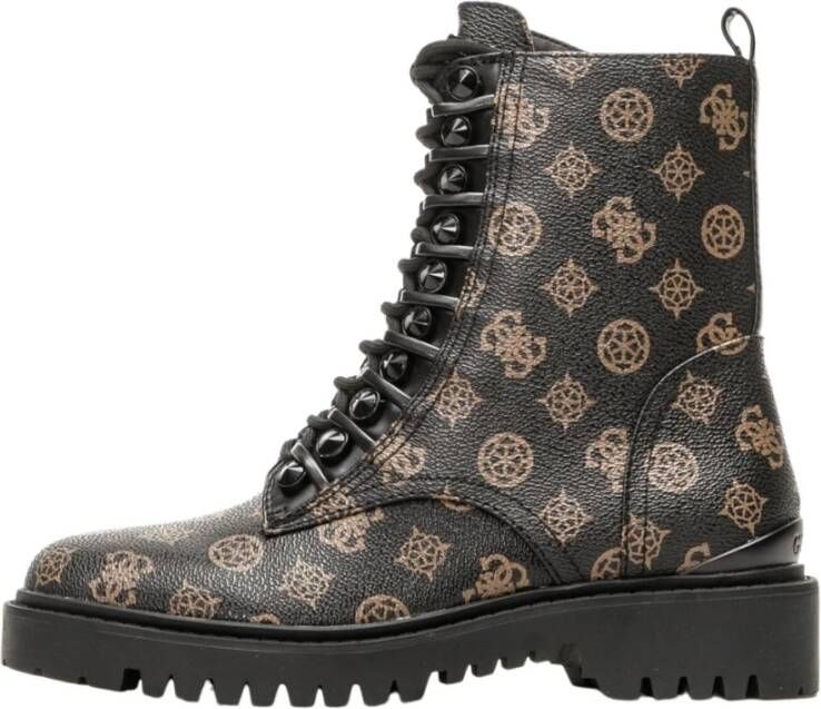 Guess Lace-up Boots Brown Dames