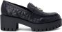 Guess Zwarte Leren Instappers Vrouwen Black Dames - Thumbnail 2