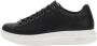 Guess Lage Top Leren Sneakers Zwart Heren - Thumbnail 1