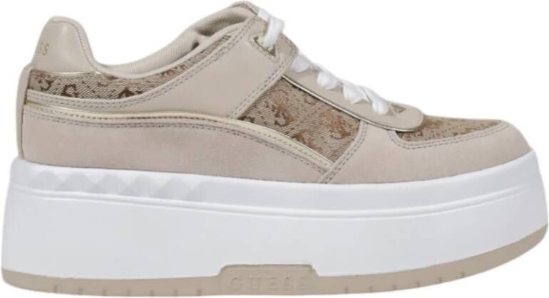 Guess Lente Zomer Dames Sneakers Collectie Beige Dames