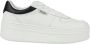 Guess Witte en zwarte leren schoenen met logo details White Dames - Thumbnail 6