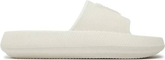 Guess Logo Triangle Mules Monobloc White Dames