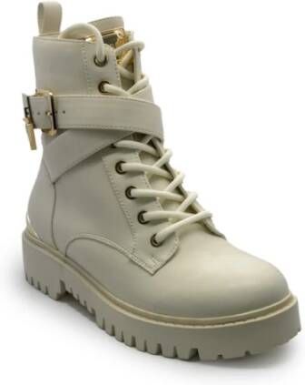 Guess Modieuze Anfibi Laarzen met Gouden Details Beige Dames - Foto 3