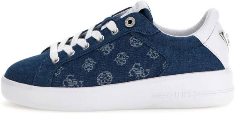Guess Monogram Sneakers Blauw Model