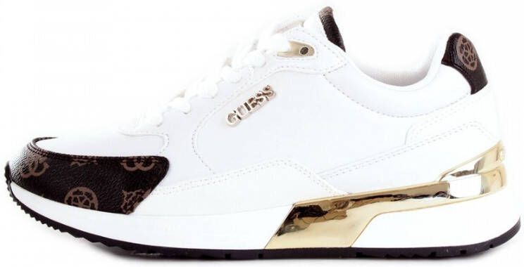 Guess Moxea Active Lady Wit Bruin Multilogo Sneakers White Dames - Foto 4