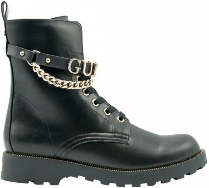 GUESS Nina Veterboots Laarzen Met Veters Dames Zwart - Foto 6