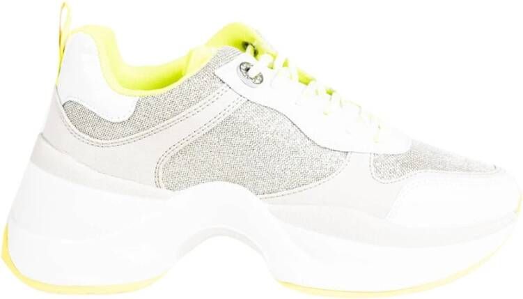 Guess Platform Sneakers met Fonkelende Details White Dames