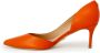 Guess Elegante Oranje Leren Stiletto Pumps Orange Dames - Thumbnail 1