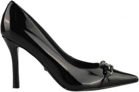Guess Decolleté van Lakleer met Zilveren Logo Gesp Black Dames