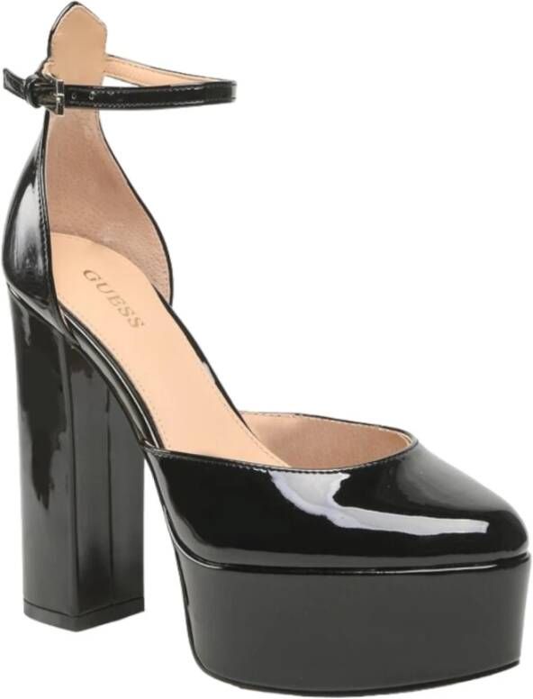 Guess Enkelband Sandalen Calane Model Black Dames