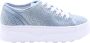 GUESS Queeny2 Dames Sneakers Blauw - Thumbnail 3