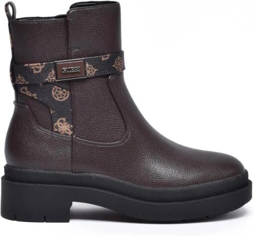 Guess Rubber Enkellaars met Ritssluiting