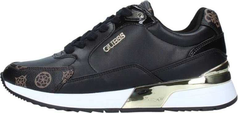 Guess Dames Sneakers Moxea Active Lady Zwart Bruin Multilogo Black Dames - Foto 11
