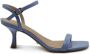 Guess Fallein Hoge Hak Sandalen Blauw Dames - Thumbnail 2