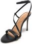 Guess Zwarte leren Kadera TC 105 enkelband sandaal Black Dames - Thumbnail 3