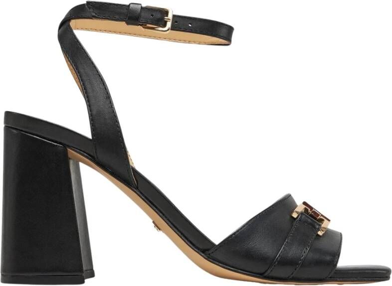 Guess Sandalen met vierkante neus en logoprint