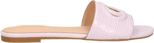 GUESS Tashia slippers met crocoprint blauw - Foto 4