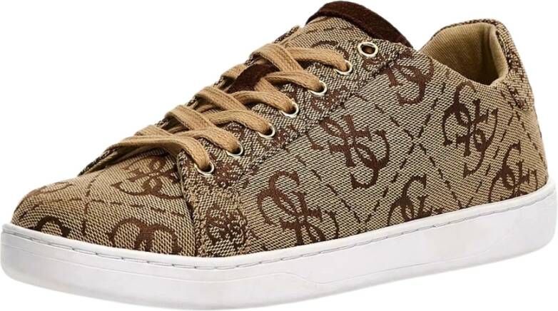 Guess Sneakers met Logo Print in Urban Stijl Beige Dames - Foto 18