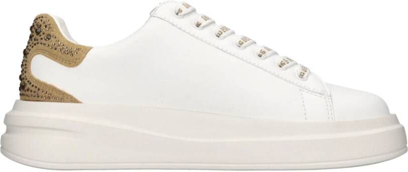 Guess Leren sneakers met strass Elbina White Dames - Foto 2