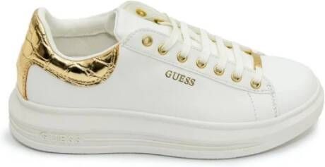 Guess Minimalistische Sneaker met Verhoogde Zool en Kokos Laminaat White Dames - Foto 12