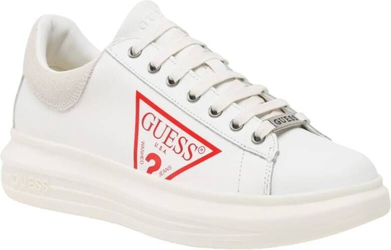 Guess Witte Leren Sneakers White Dames - Foto 2