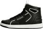 Guess Zwarte leren sneakers met metalen details Black Dames - Thumbnail 6