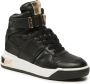 Guess Zwarte Hoge Sneakers van Synthetisch Leer voor Dames Zwart Dames - Thumbnail 10