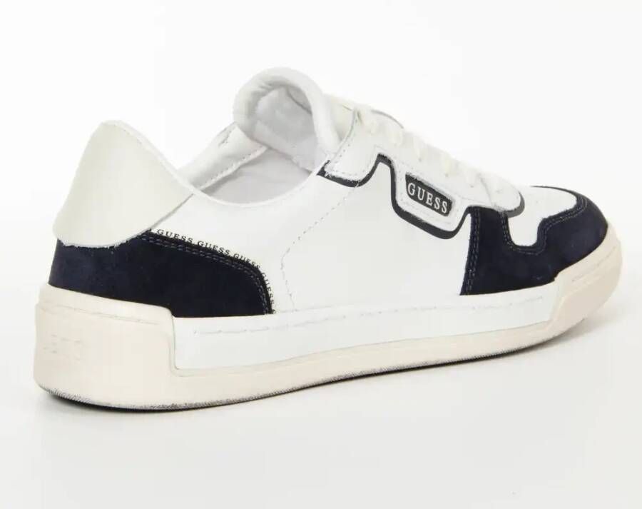 Guess Witte Leren Sneaker met 4 cm Rubberen Zool White Heren - Foto 2