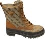 Guess Fl7Bdafal12 Dames Enkellaarzen Bruin Dames - Thumbnail 5