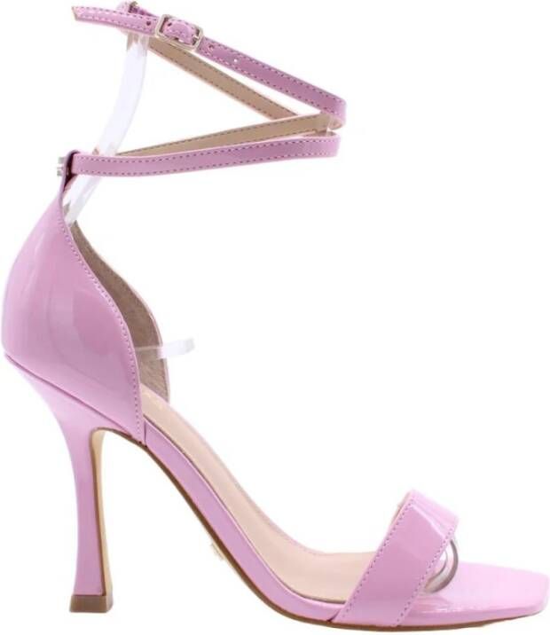Guess Stijlvolle Etienne Hoge Hak Sandalen Pink Dames Schoenen
