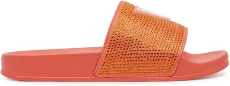 Guess Strandslippers met Strass-steentjes